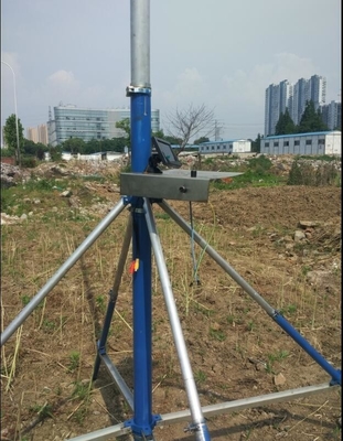 9m high sport video tower hand pull-up mast hard 6063 aluminum alloy with wireless control pan-head