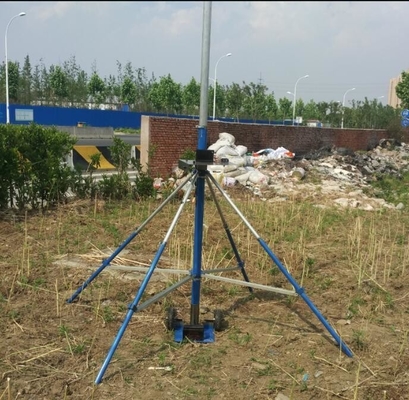 30ft endzone camera Ground based elevated camera aerial photography equipment 9m high with wireless electrical pan tilt