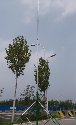 35 feet Light weight Push Up or winch  telescoping antenna mast with tripod