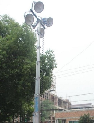 mobile light tower 30ft  portable light tower  winch up 6 meter high torre de luz portátil 9m