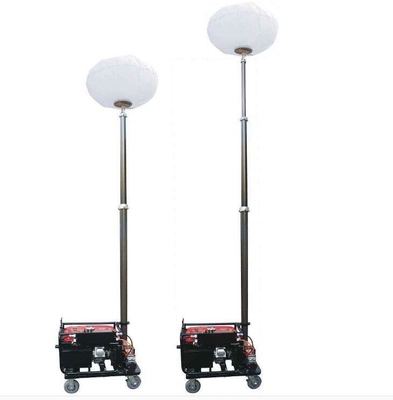balloon lighting mast system  6meter winch up mobile light tower torre de luz portátil 6m work light tower