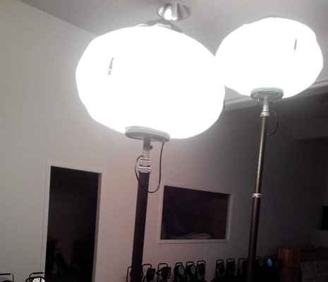 200W LED balloon work light balloon lighting mast system torre de luz portátil 6m portable light tower