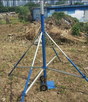 car radio antenna mast 6--10m push-up mast  telescopic antenna mast and lightweight antenna mast with tripod stand