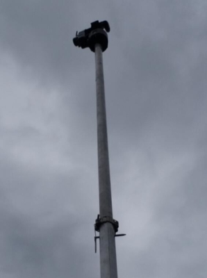football replay system 30ft portable endzone camera Telescoping Video Systems 9m high