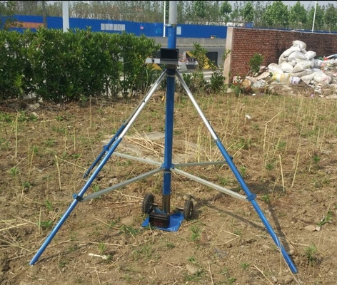 4m ground based telescopic mast photography with wireless control pan-head hard aluminum alloy tube mast