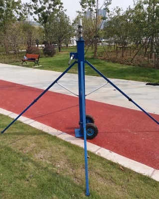 endzone camera with wireless control pan-head hard aluminum alloy tube mast 5 m ground based telescopic mast photography