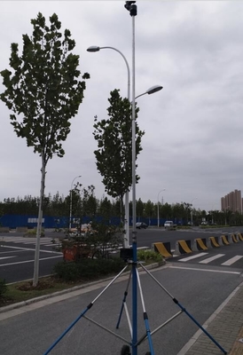 endzone camera with wireless control pan-head hard aluminum alloy tube mast 5 m ground based telescopic mast photography
