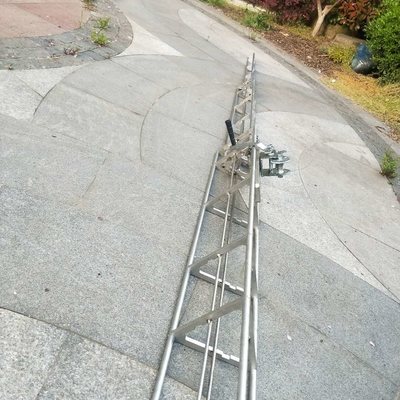 túr laitíse aluminum tower 50ft 15m 8 sections telescopic antenna tower lattice tower aluminum light weight