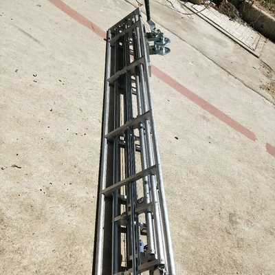 telescopic antenna mast portable winch 30m 11 sections telescopic antenna tower lattice tower aluminum tower heavy duty