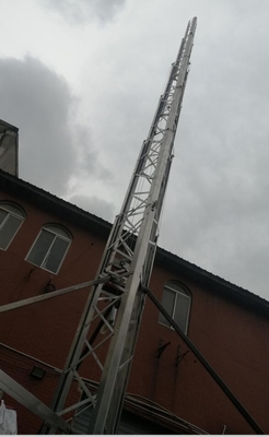 portable antenna mast tripod hand winch 30m 11 sections telescopic antenna tower lattice tower aluminum tower heavy duty