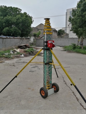 Guyed Tower Portable Winch Up Telescopic Lattice Tower Outdoor Antenna Tower 60ft