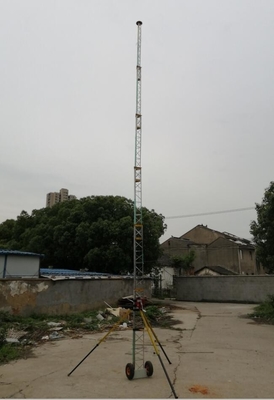 Guyed Tower Portable Winch Up Telescopic Lattice Tower Outdoor Antenna Tower 60ft