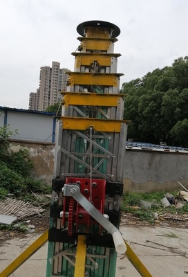 telescoping tower light weight winch up lattice tower 15m to 30m  self-supporting antenna tower aluminum tower