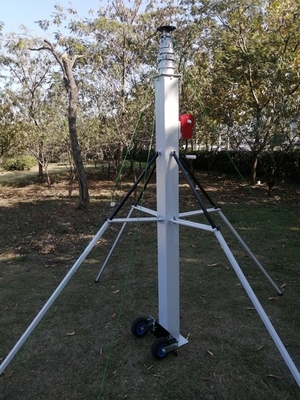 hand winch up telescoping antenna mast 40ft 12m aluminum radio tower mast portable
