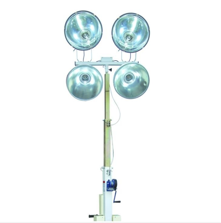 mobile light tower 30ft  portable light tower  winch up 6 meter high torre de luz portátil 9m