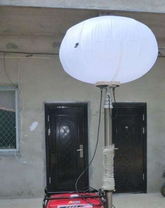 200W LED balloon work light balloon lighting mast system torre de luz portátil 6m portable light tower
