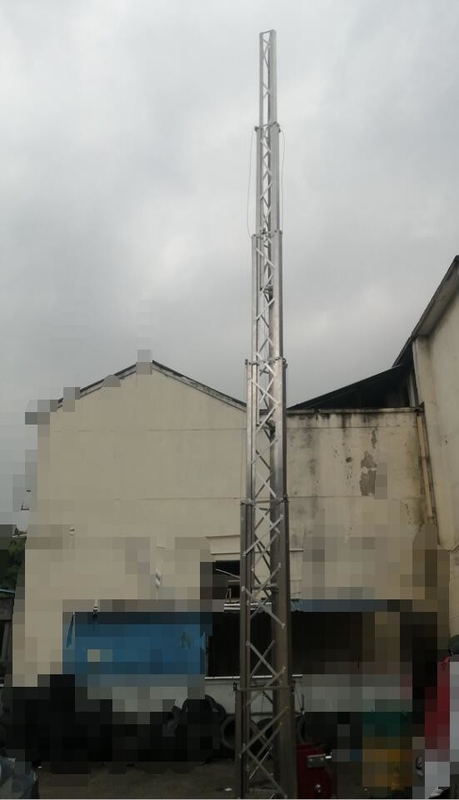 telescopic antenna mast portable winch 30m 11 sections telescopic antenna tower lattice tower aluminum tower heavy duty