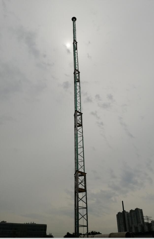 self support lattice tower aluminum or steel winch up lattice tower 15m to 30m max load 100kg electric winch